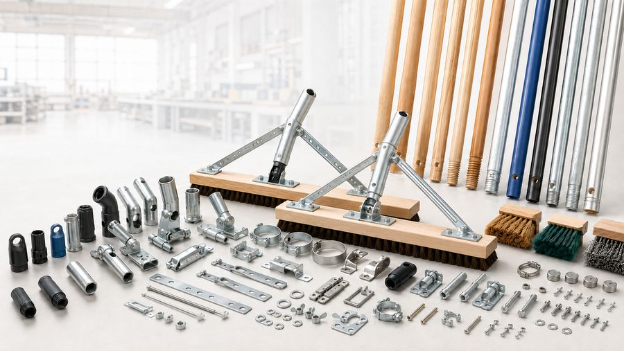 Broom hardware and accessories