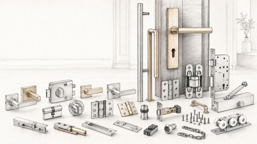 Door hardware and fittings