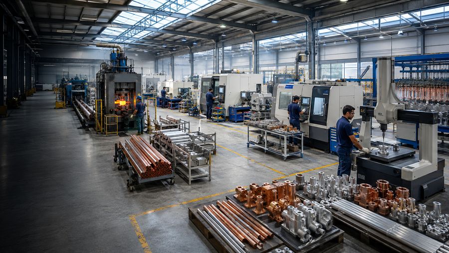 Precision manufacturing machinery at Luxe Group